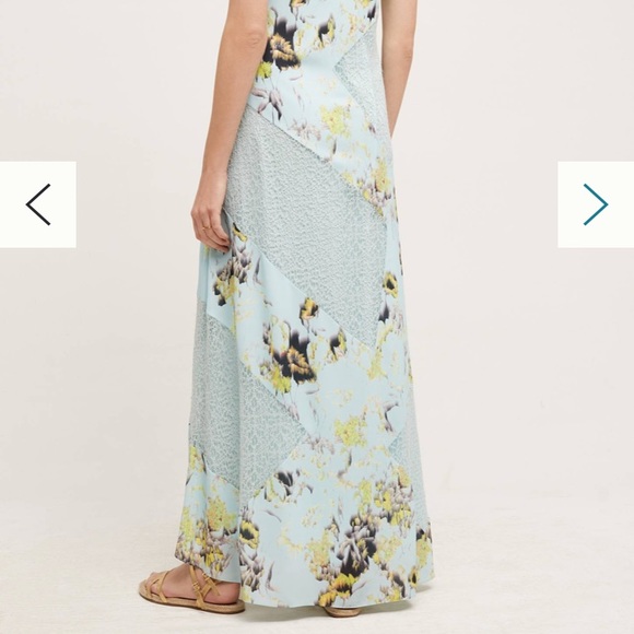 NWT Anthropologie Rainflower Lace Maxi Dress sz 2 - Picture 5 of 9